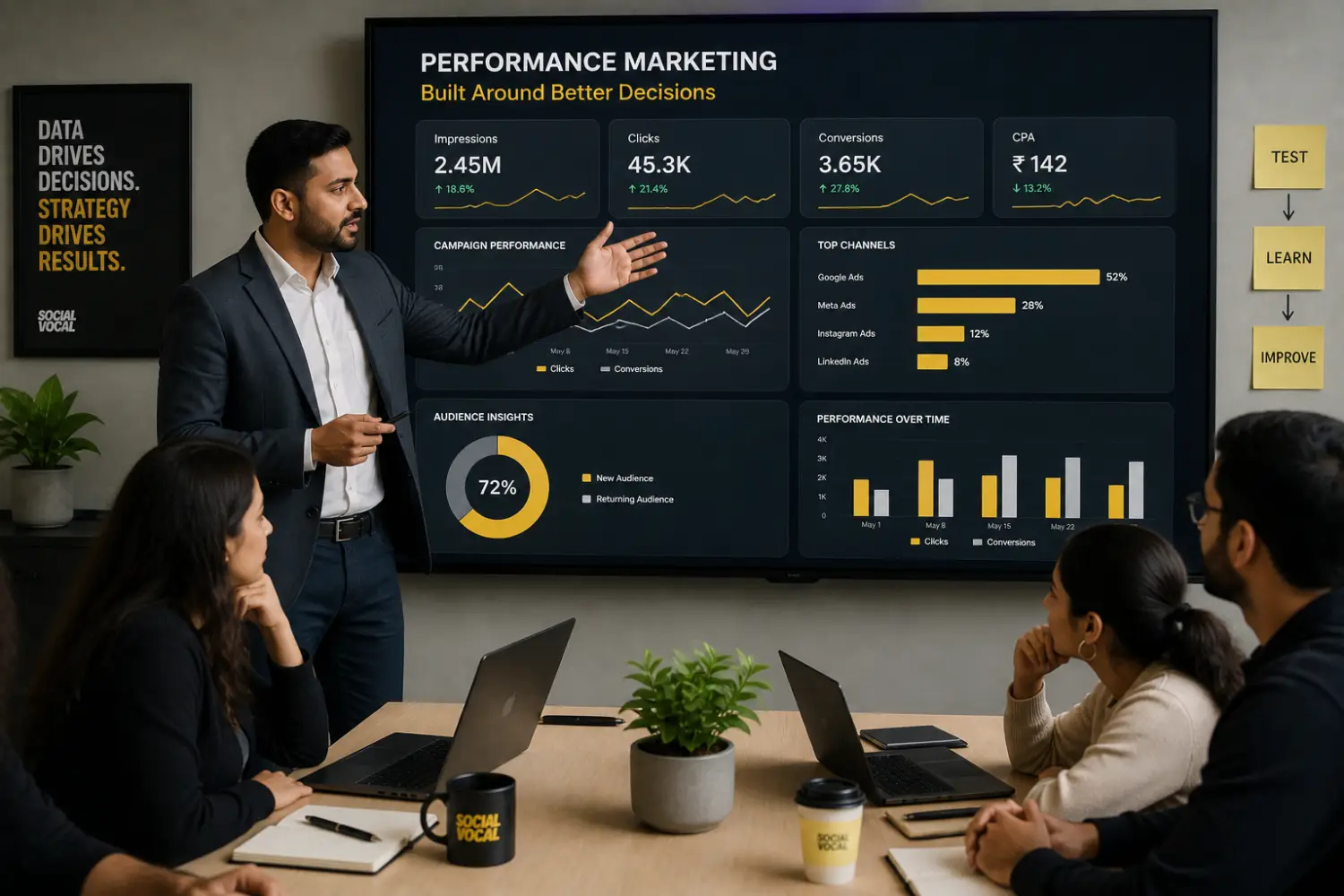 Social Vocial digital marketing team collaboration
