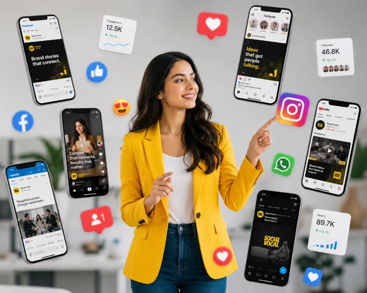Social Vocial digital marketing team collaboration